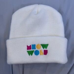 White Meow Wolf Beanie